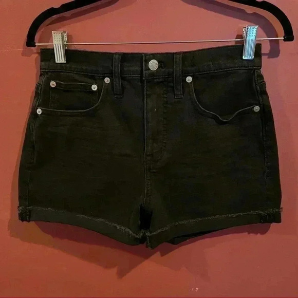 Madewell High Rise Black Short - Picture 1 of 7
